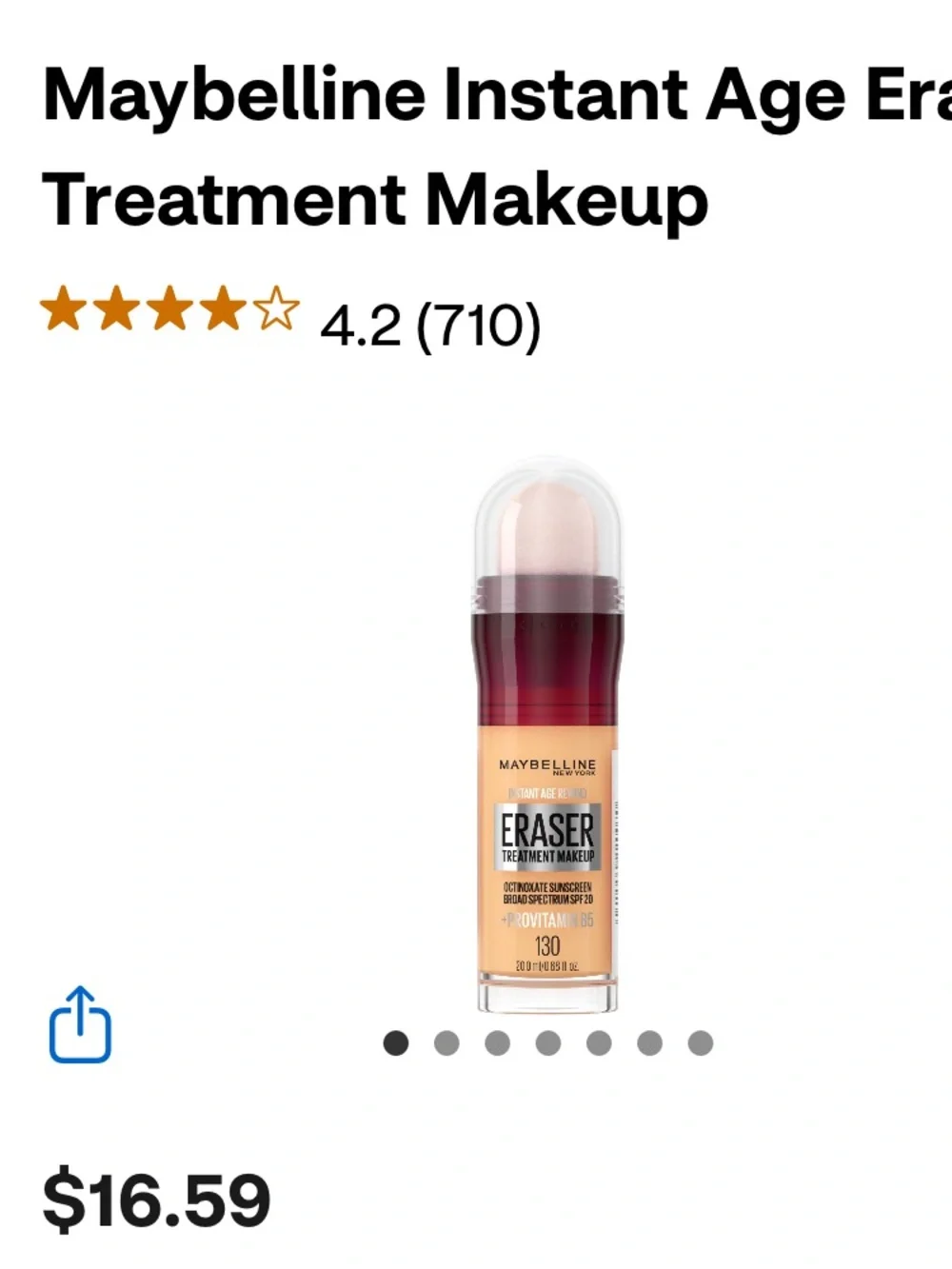 Maybelline Instant Age Rewind Eraser Treatment Makeup - 130 new, set of 3